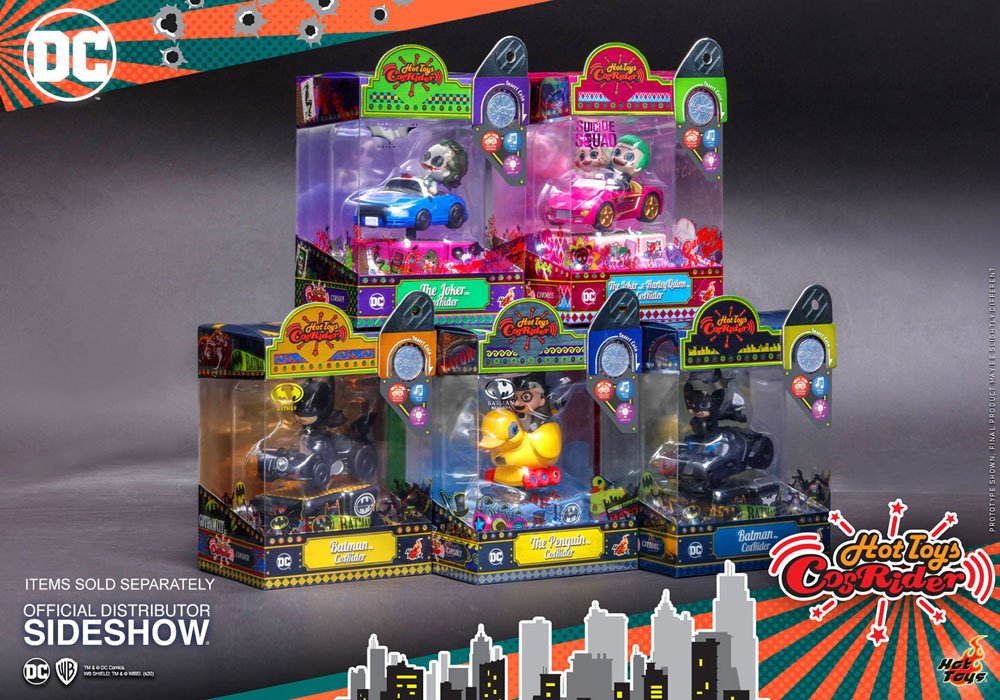 HOT TOYS - Dc Comics - Batman The Dark Knight Cosrider Mini Figure with Sound & Light Up The Joker