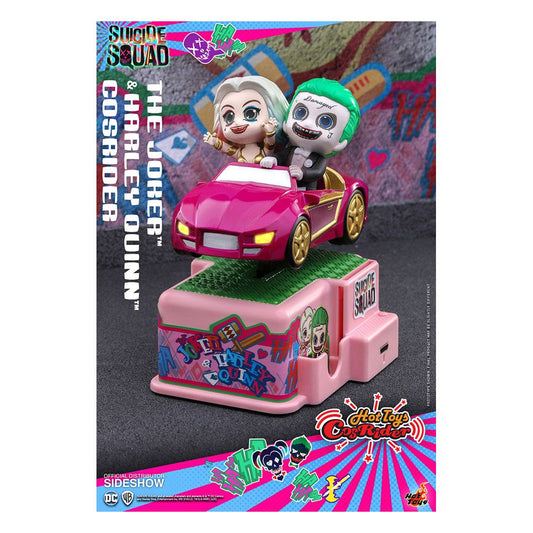 HOT TOYS - Dc Comics - Suicide Squad Cosrider Mini Figure with Sound & Light Up The Joker & Harley Quinn