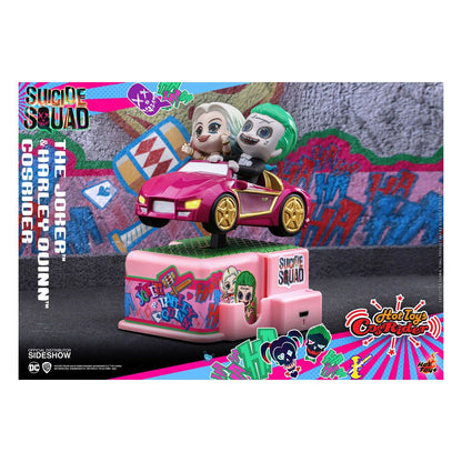 HOT TOYS - Dc Comics - Suicide Squad Cosrider Mini Figure with Sound & Light Up The Joker & Harley Quinn