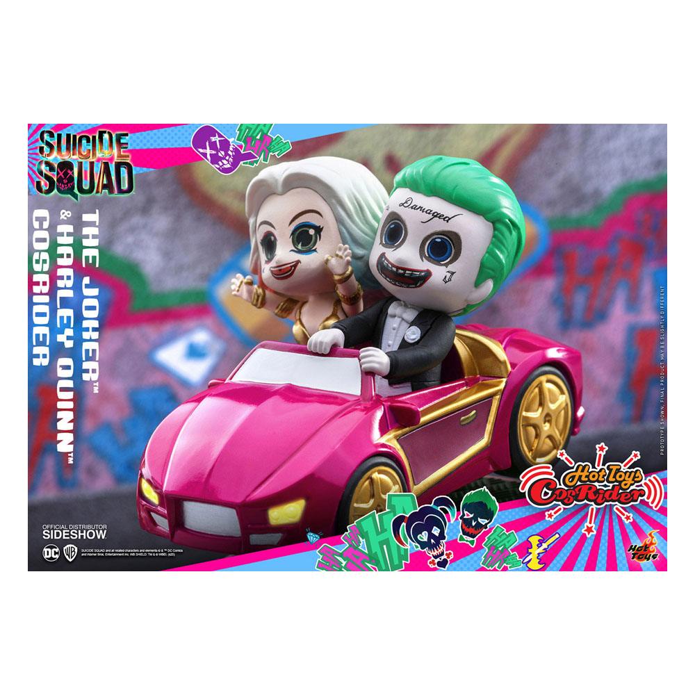 HOT TOYS - Dc Comics - Suicide Squad Cosrider Mini Figure with Sound & Light Up The Joker & Harley Quinn