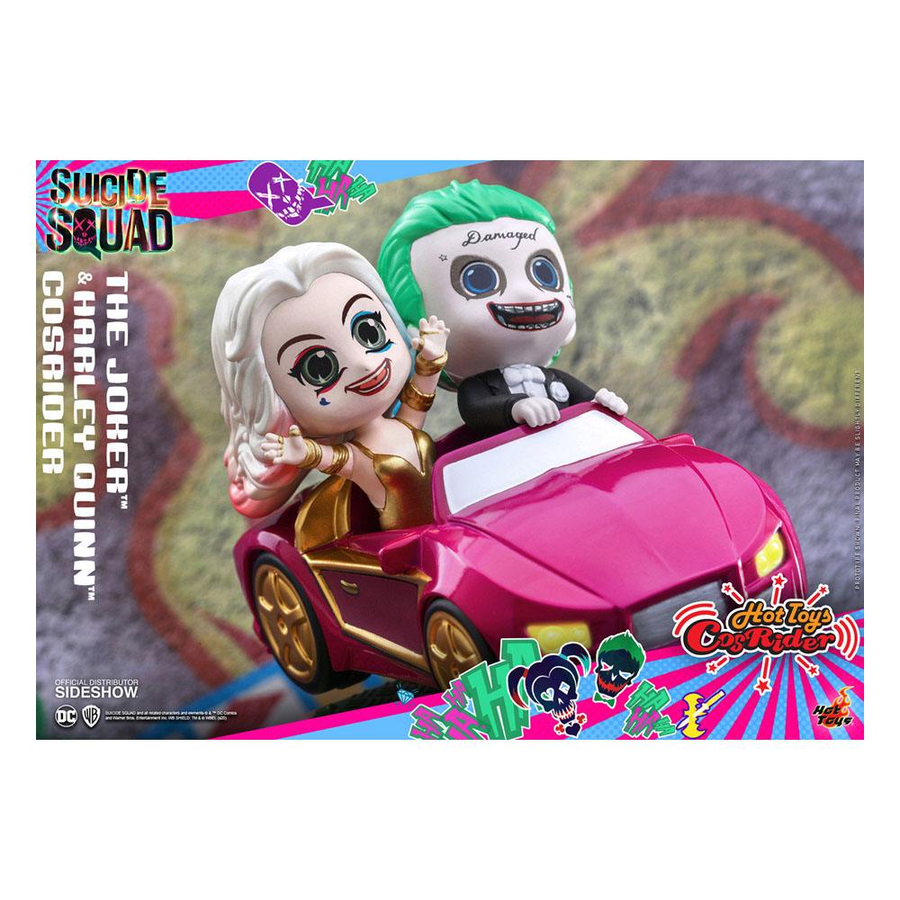 HOT TOYS - Dc Comics - Suicide Squad Cosrider Mini Figure with Sound & Light Up The Joker & Harley Quinn
