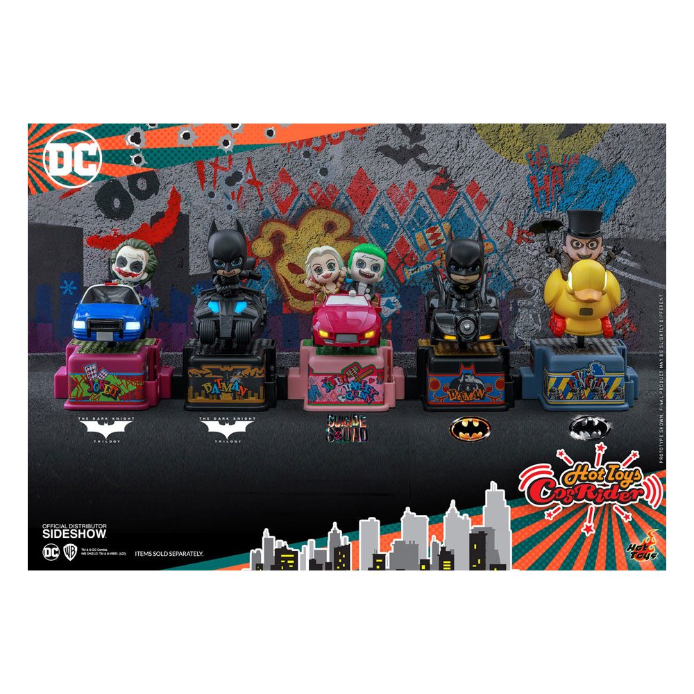 HOT TOYS - Dc Comics - Suicide Squad Cosrider Mini Figure with Sound & Light Up The Joker & Harley Quinn