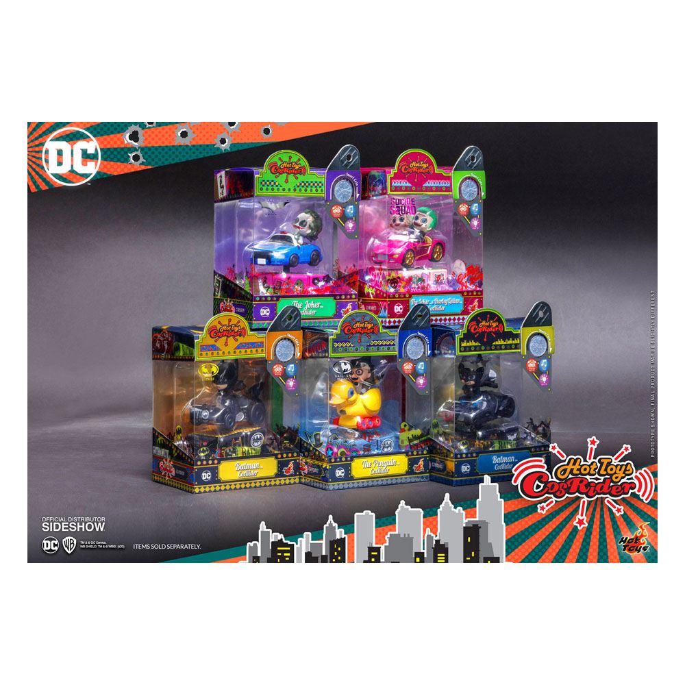 HOT TOYS - Dc Comics - Suicide Squad Cosrider Mini Figure with Sound & Light Up The Joker & Harley Quinn
