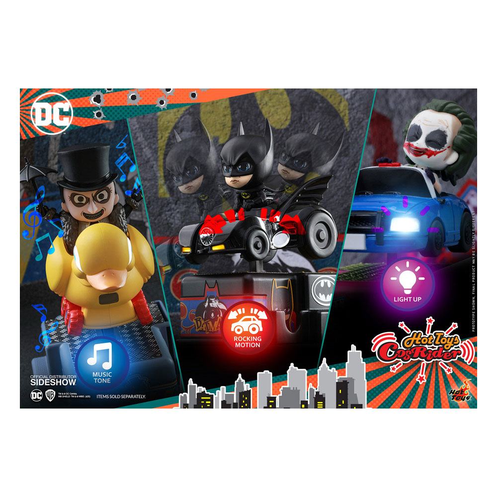 HOT TOYS - Dc Comics - Suicide Squad Cosrider Mini Figure with Sound & Light Up The Joker & Harley Quinn