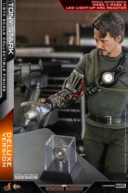 HOT TOYS - Marvel - Iron Man Movie Masterpiece 1:6 Action Doll Tony Stark (Mech Test DeLuxe Ver) MMS582