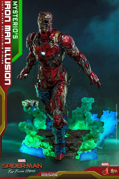 HOT TOYS - Marvel - Spider-Man Far from Home MMS Pvc 1:6 Action Doll Mysterio's Iron Man Illusion