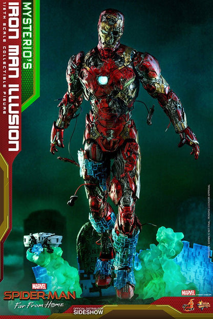 HOT TOYS - Marvel - Spider-Man Far from Home MMS Pvc 1:6 Action Doll Mysterio's Iron Man Illusion