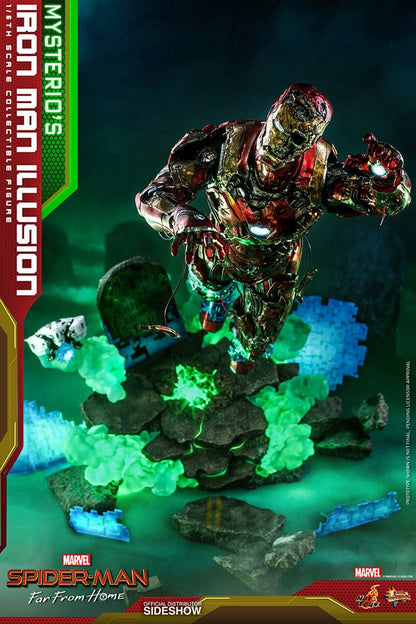 HOT TOYS - Marvel - Spider-Man Far from Home MMS Pvc 1:6 Action Doll Mysterio's Iron Man Illusion