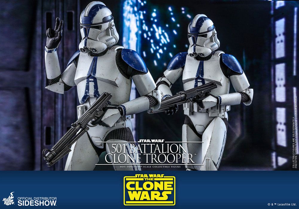 HOT TOYS - Star Wars The Clone Wars 1:6 Action Doll 501st Battalion Clone Trooper TMS022