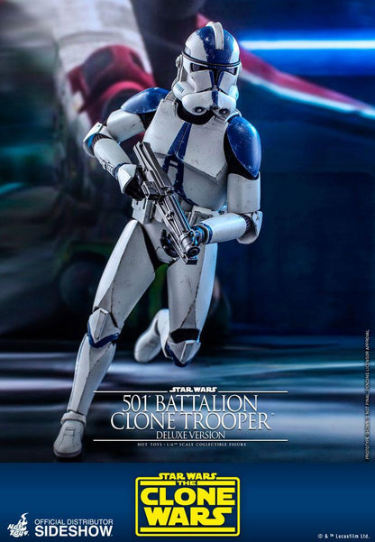 HOT TOYS - Star Wars The Clone Wars 1:6 Action Doll 501st Battalion Clone Trooper (DeLuxe) TMS023