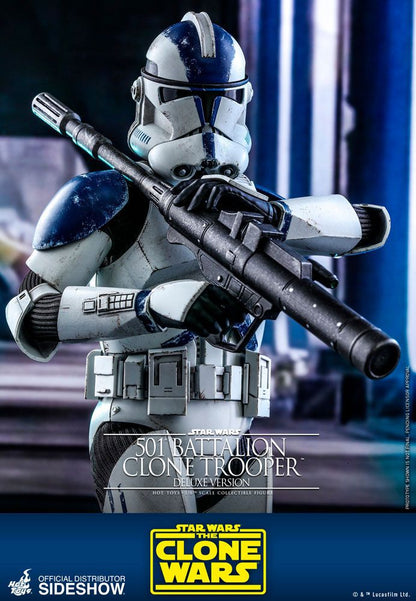 HOT TOYS - Star Wars The Clone Wars 1:6 Action Doll 501st Battalion Clone Trooper (DeLuxe) TMS023