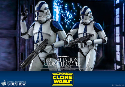 HOT TOYS - Star Wars The Clone Wars 1:6 Action Doll 501st Battalion Clone Trooper (DeLuxe) TMS023