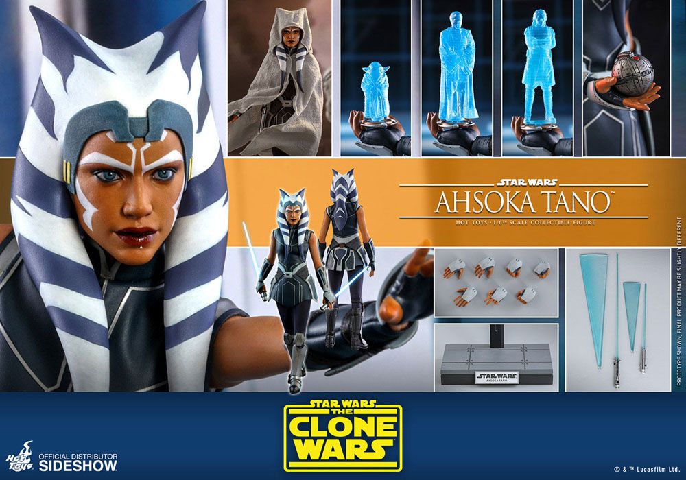 HOT TOYS - Star Wars The Clone Wars 1:6 Action Doll Ahsoka Tano TMS021