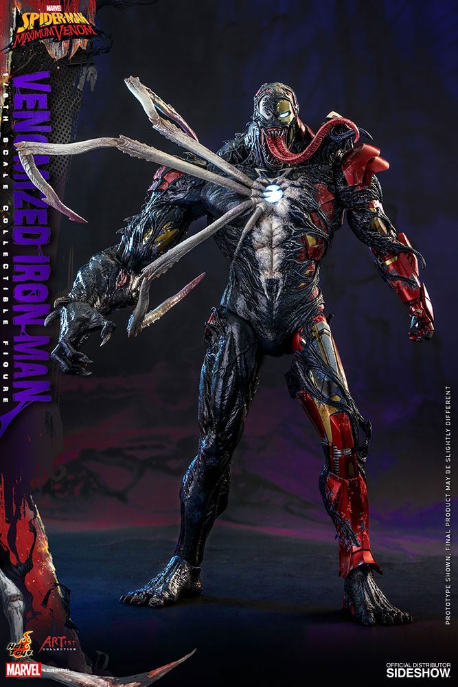 HOT TOYS - Marvel - Spider-Man Maximum Venom Artist Collection 1:6 Action Doll VenomizEd Iron Man AC04