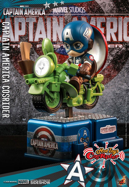 HOT TOYS - Marvel - Comics Cosrider Mini Figure with Sound & Light Up Captain America