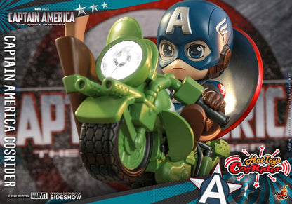 HOT TOYS - Marvel - Comics Cosrider Mini Figure with Sound & Light Up Captain America