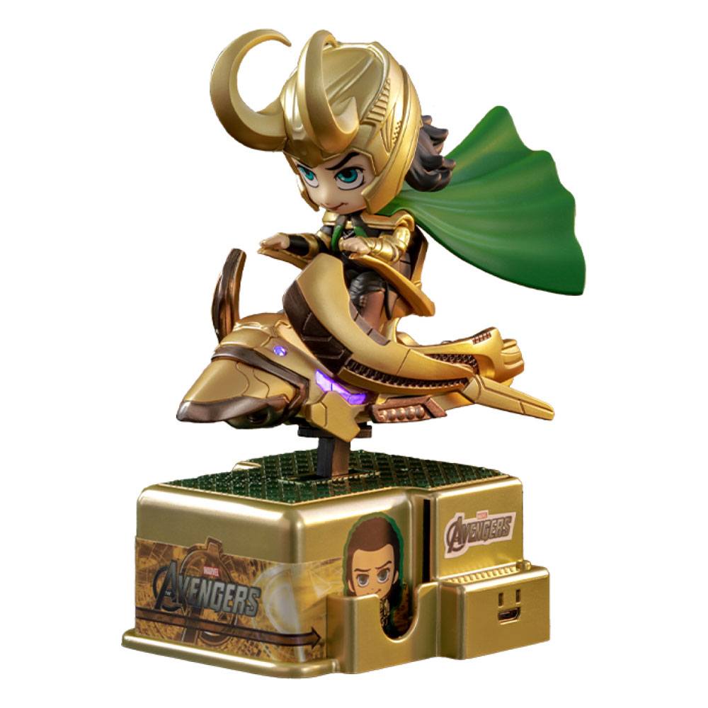 HOT TOYS - Marvel - Comics Cosrider Mini Figure with Sound & Light Up Loki
