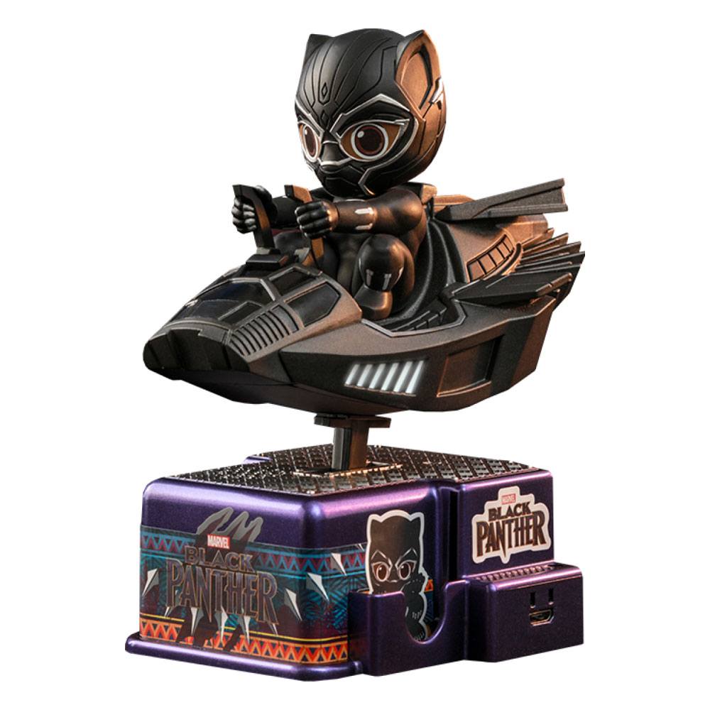 HOT TOYS - Marvel - Black Panther Cosrider Mini Figure with Sound & Light Up Black Panther