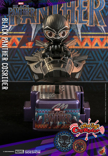 HOT TOYS - Marvel - Black Panther Cosrider Mini Figure with Sound & Light Up Black Panther