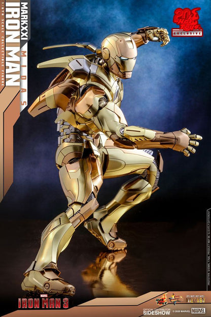 HOT TOYS - Marvel - Iron Man 3 Movie Masterpiece Die Cast 1:6 Action Doll Iron Man Mark XXI Midas Hot Toys EXCLUSIVE MMS586 - D36