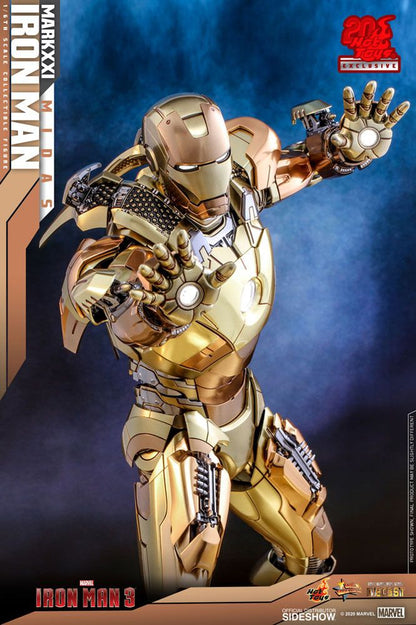 HOT TOYS - Marvel - Iron Man 3 Movie Masterpiece Die Cast 1:6 Action Doll Iron Man Mark XXI Midas Hot Toys EXCLUSIVE MMS586 - D36