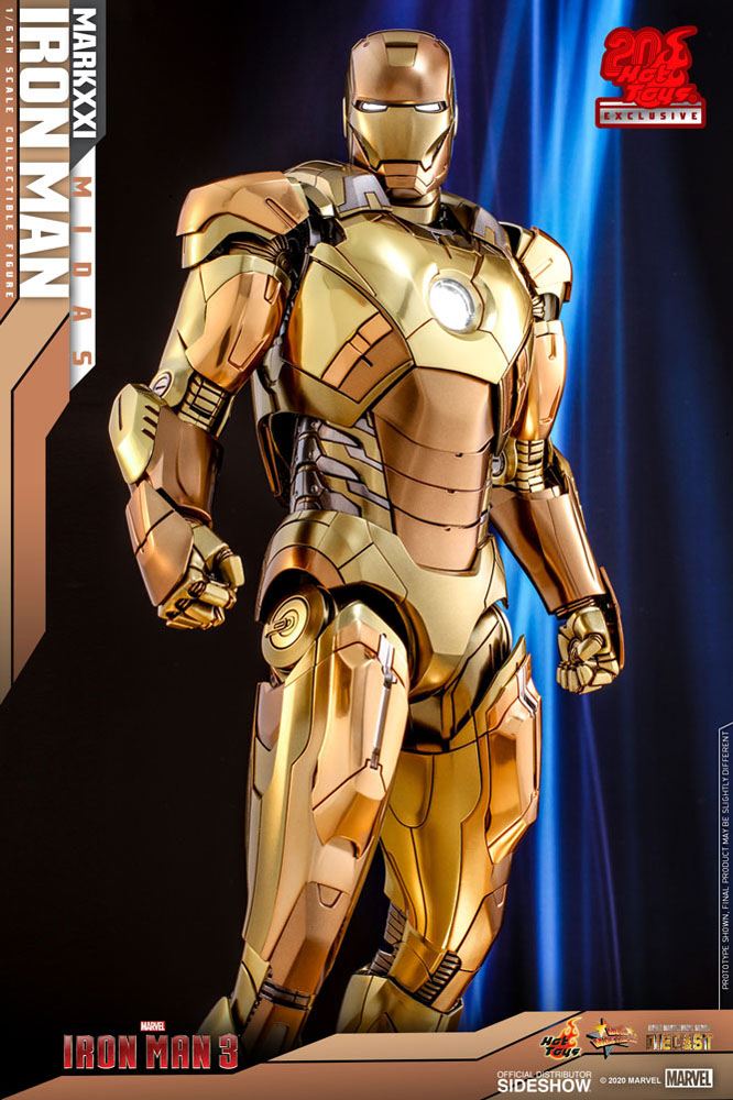 HOT TOYS - Marvel - Iron Man 3 Movie Masterpiece Die Cast 1:6 Action Doll Iron Man Mark XXI Midas Hot Toys EXCLUSIVE MMS586 - D36