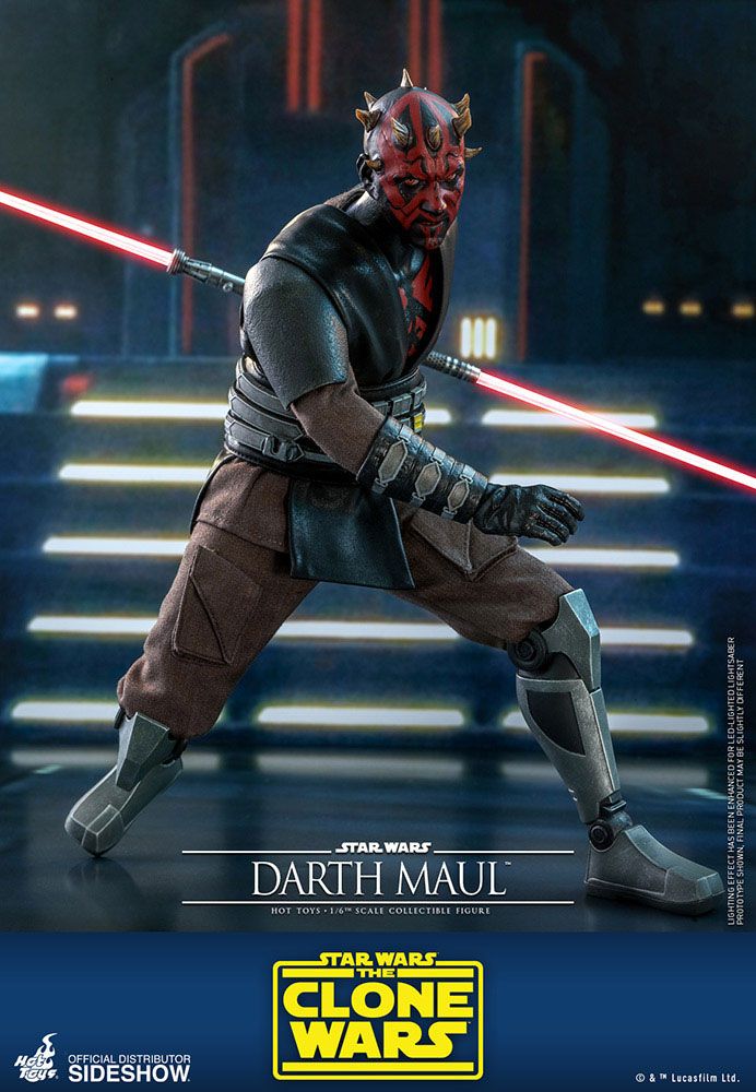 HOT TOYS - Star Wars The Clone Wars 1:6 Action Doll Darth Maul TMS024