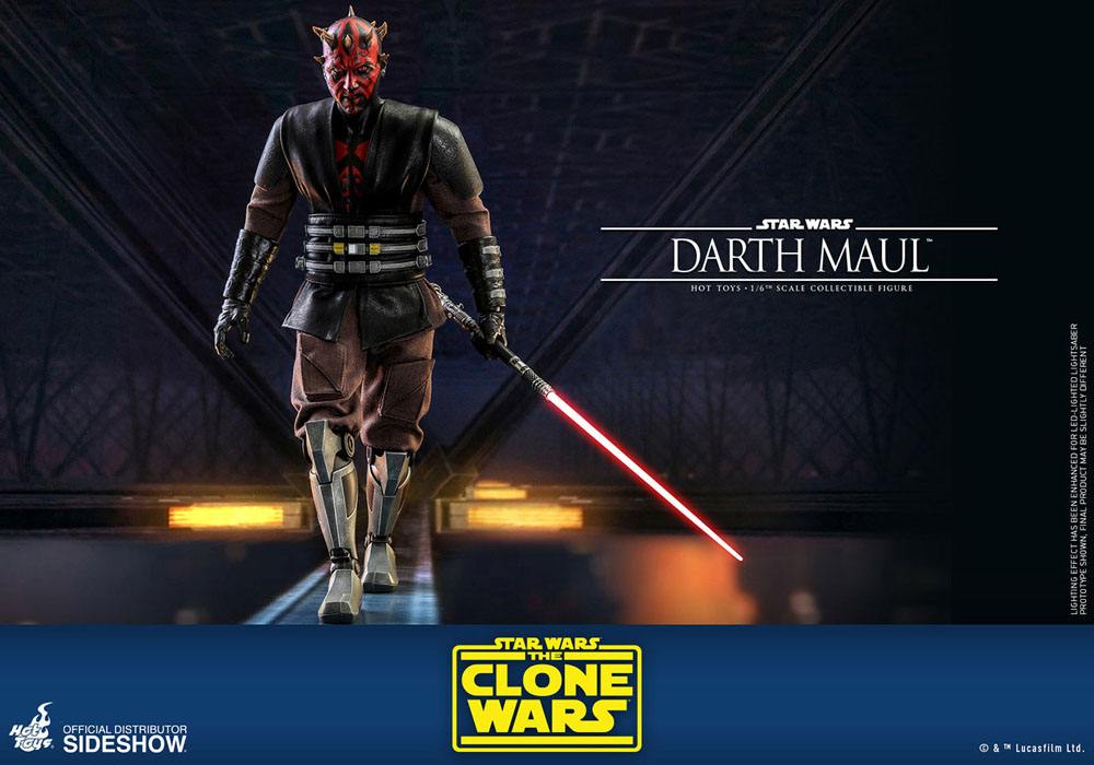 HOT TOYS - Star Wars The Clone Wars 1:6 Action Doll Darth Maul TMS024