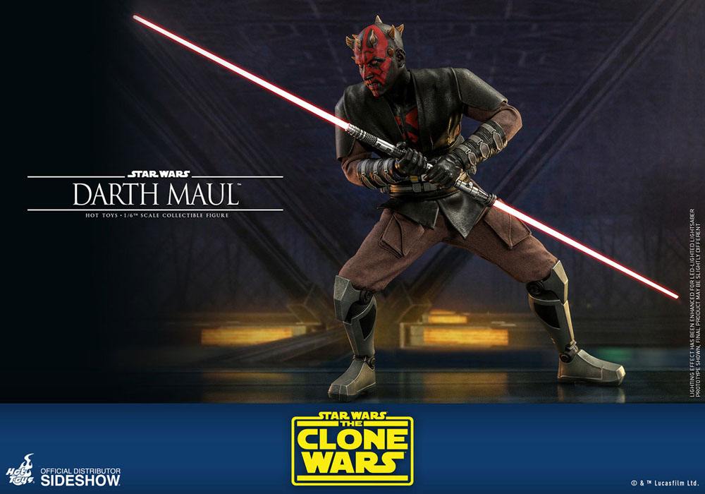 HOT TOYS - Star Wars The Clone Wars 1:6 Action Doll Darth Maul TMS024