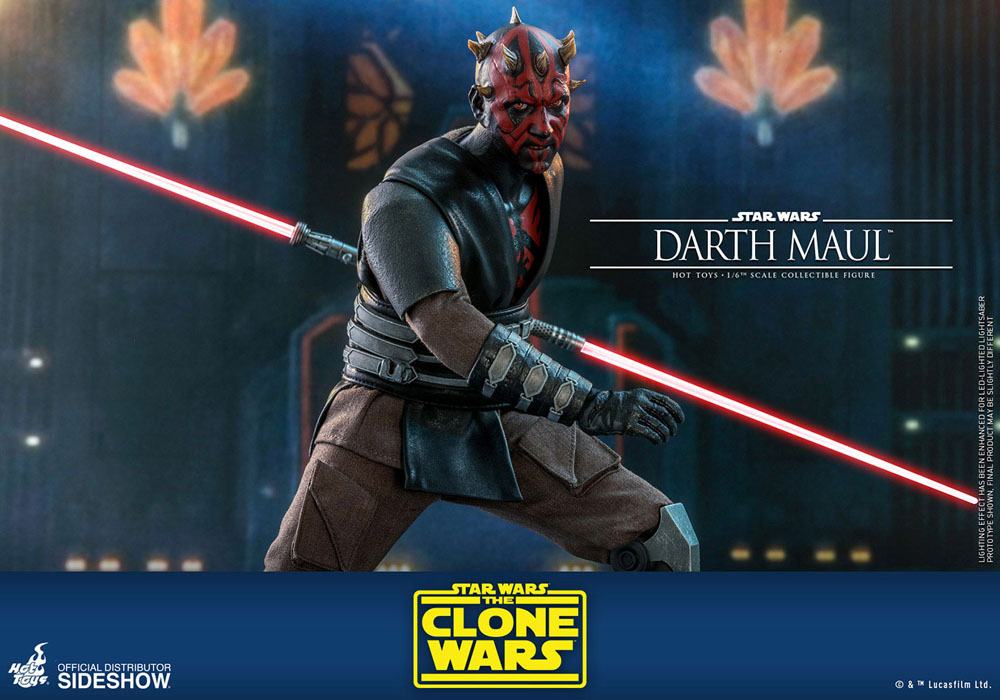 HOT TOYS - Star Wars The Clone Wars 1:6 Action Doll Darth Maul TMS024