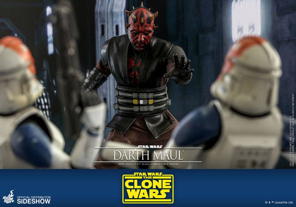 HOT TOYS - Star Wars The Clone Wars 1:6 Action Doll Darth Maul TMS024