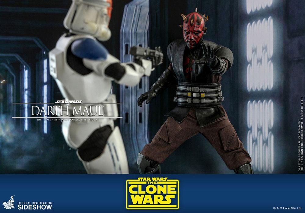 HOT TOYS - Star Wars The Clone Wars 1:6 Action Doll Darth Maul TMS024