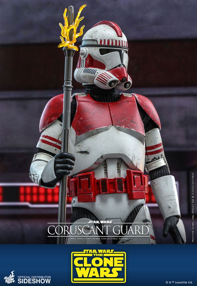 HOT TOYS - Star Wars The Clone Wars 1:6 Action Doll Coruscant Guard TMS025