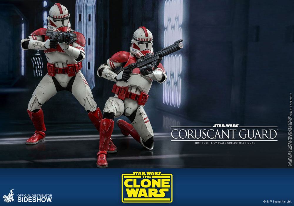 HOT TOYS - Star Wars The Clone Wars 1:6 Action Doll Coruscant Guard TMS025