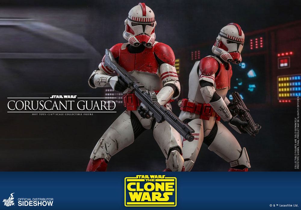 HOT TOYS - Star Wars The Clone Wars 1:6 Action Doll Coruscant Guard TMS025