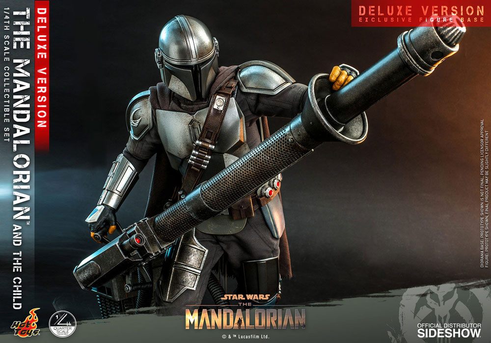 HOT TOYS - Star Wars The Mandalorian 1:4 Action Doll 2 Pack The Mandalorian & The Child DeLuxe QS017