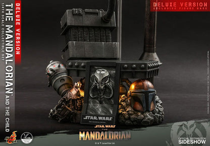 HOT TOYS - Star Wars The Mandalorian 1:4 Action Doll 2 Pack The Mandalorian & The Child DeLuxe QS017