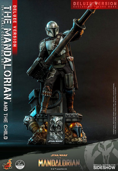 HOT TOYS - Star Wars The Mandalorian 1:4 Action Doll 2 Pack The Mandalorian & The Child DeLuxe QS017