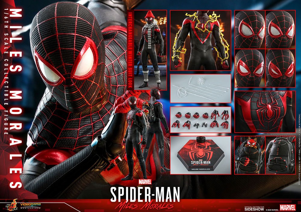 HOT TOYS - Marvel - Spider-Man Miles Morales Videogame Masterpiece 1:6 Action Doll Miles Morales VGM46