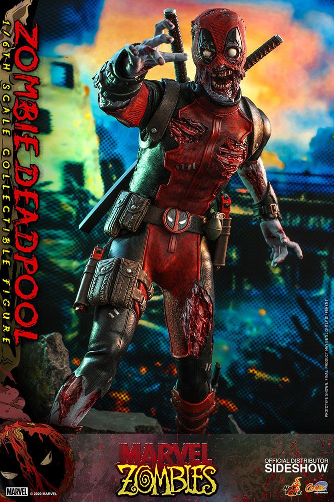 HOT TOYS - Marvel - Zombies Comic Masterpiece 1:6 Zombie Deadpool CMS06