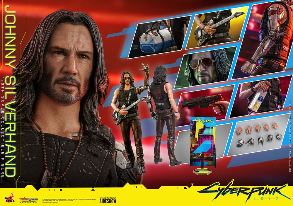 HOT TOYS - Cyberpunk 2077 Videogame Masterpiece 1:6 Action Doll Jhonny Silverhand VGM47