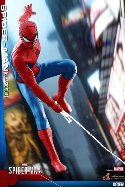 HOT TOYS - Marvel - Spider-Man Videogame Masterpiece 1:6 Action Doll Spider-Man Classic Suit