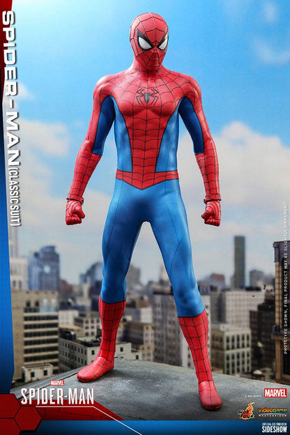 HOT TOYS - Marvel - Spider-Man Videogame Masterpiece 1:6 Action Doll Spider-Man Classic Suit