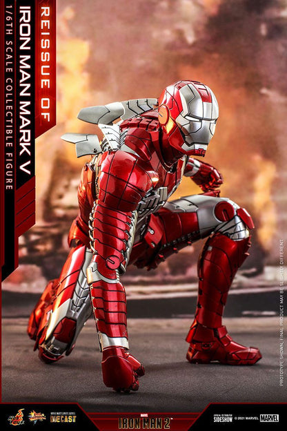 HOT TOYS - Marvel - Iron Man 2 - Mark V - Die Cast Movie Masterpiece 1:6 Action Doll MMS400 - D18