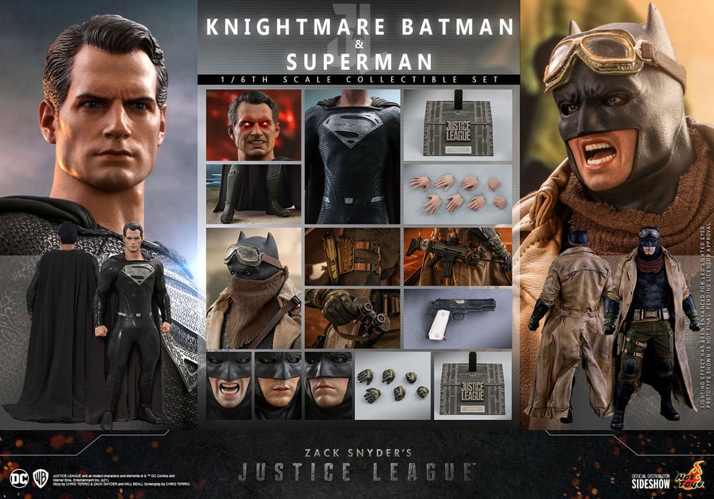 HOT TOYS - Dc Comics - Zack Snyder's Justice League 1:6 Action Doll 2 Pack Knightmare Batman and Superman TMS038