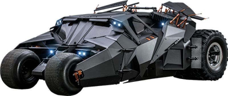 HOT TOYS - Dc Comics - The Dark Knight Trilogy - Tumbler - Movie Masterpiece 1:6 Action Doll Batmobile