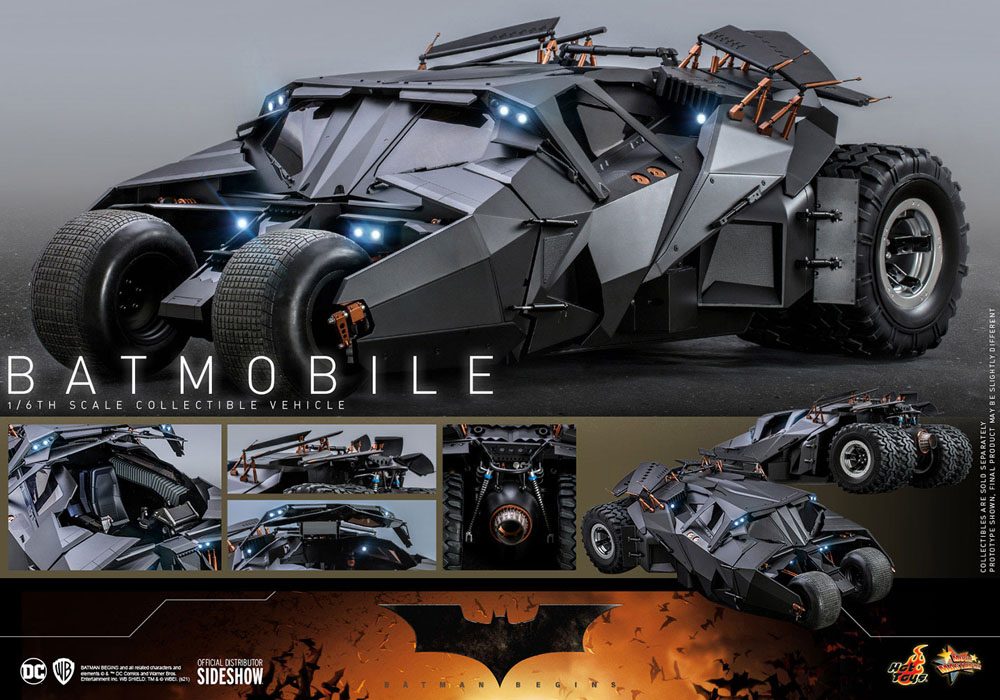 HOT TOYS - Dc Comics - The Dark Knight Trilogy - Tumbler - Movie Masterpiece 1:6 Action Doll Batmobile