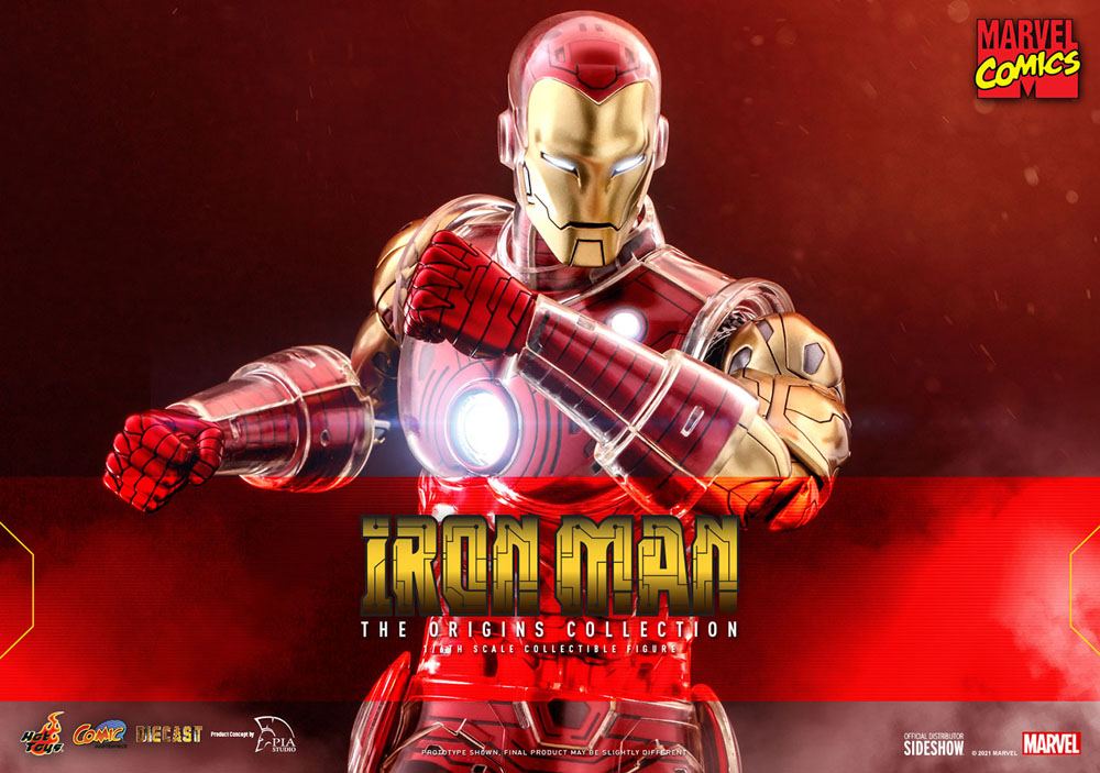 HOT TOYS - Marvel The Origins Collection Comic Masterpiece Action Figure 1/6 Iron Man CMS07-D37