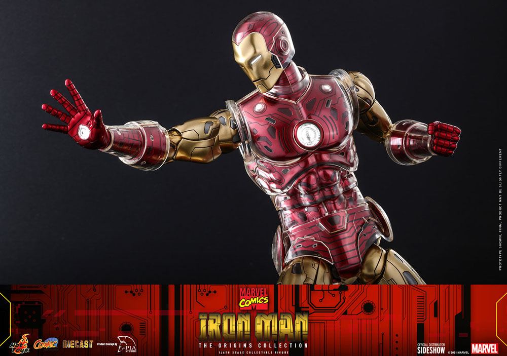 HOT TOYS - Marvel The Origins Collection Comic Masterpiece Action Figure 1/6 Iron Man CMS07-D37