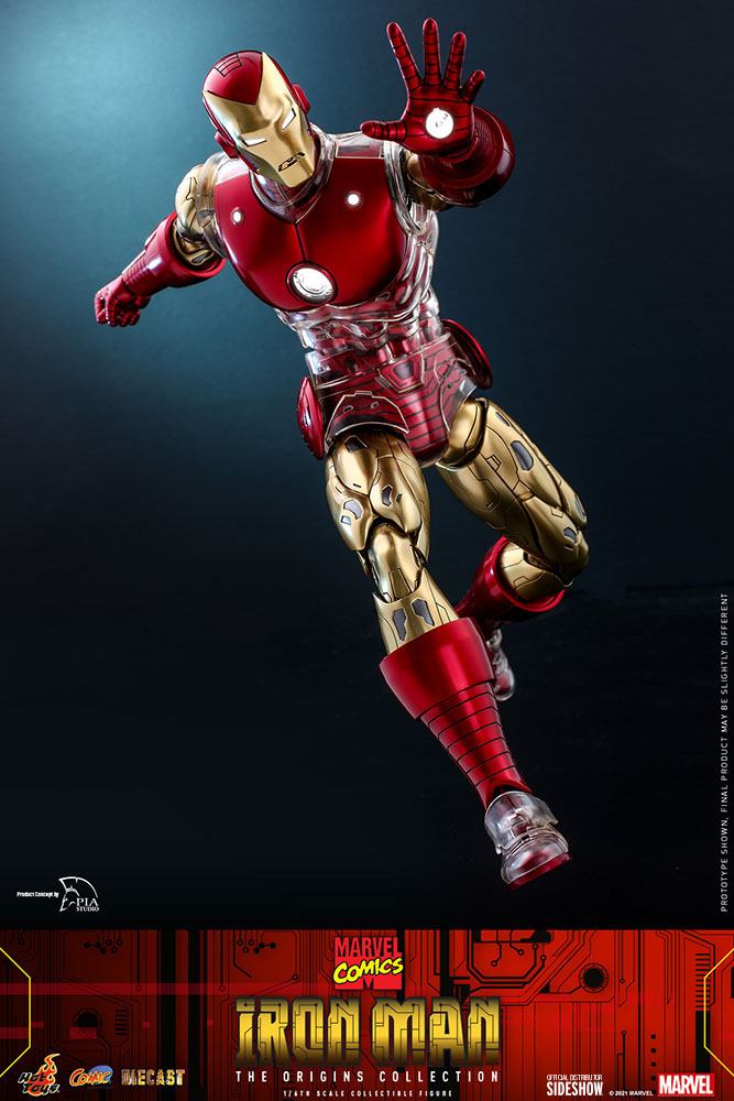 HOT TOYS - Marvel The Origins Collection Comic Masterpiece Action Figure 1/6 Iron Man CMS07-D37